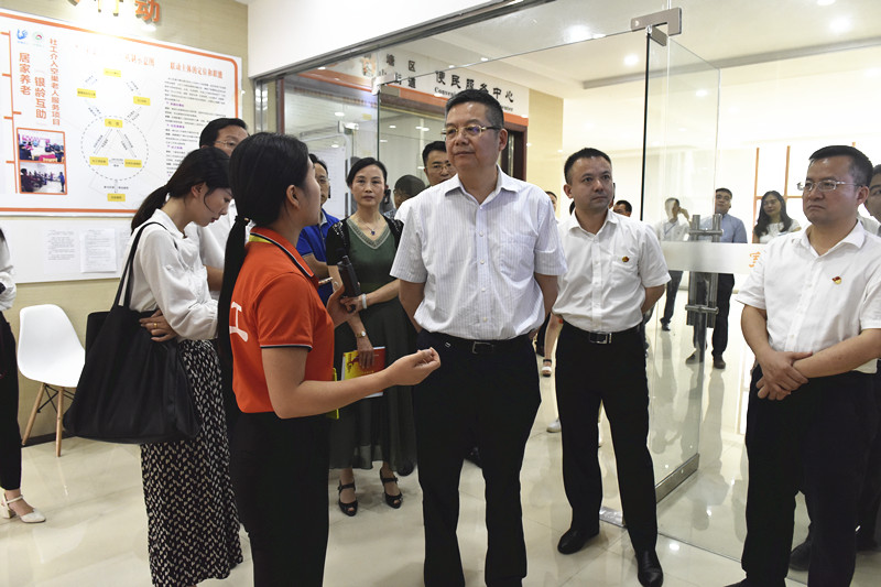 省委组织部副部长蔡建和来我区调研