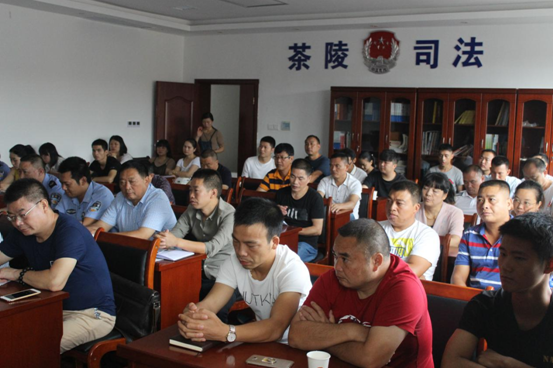 茶陵县司法局举行首届人民调解员颁证仪式