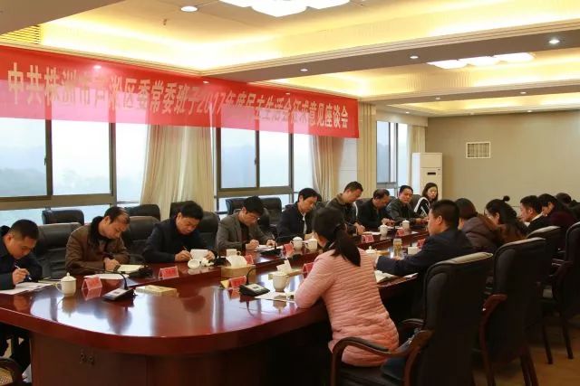 芦淞区召开区委常委班子民主生活会征求意见座