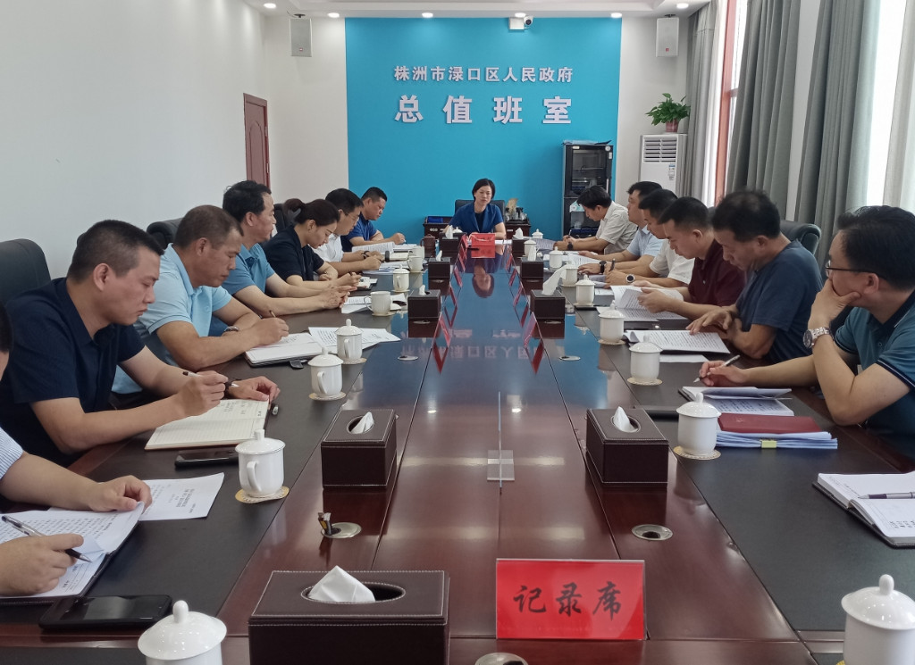 赖晓智主持召开渌口区一届人民政府第35次常务会(2)