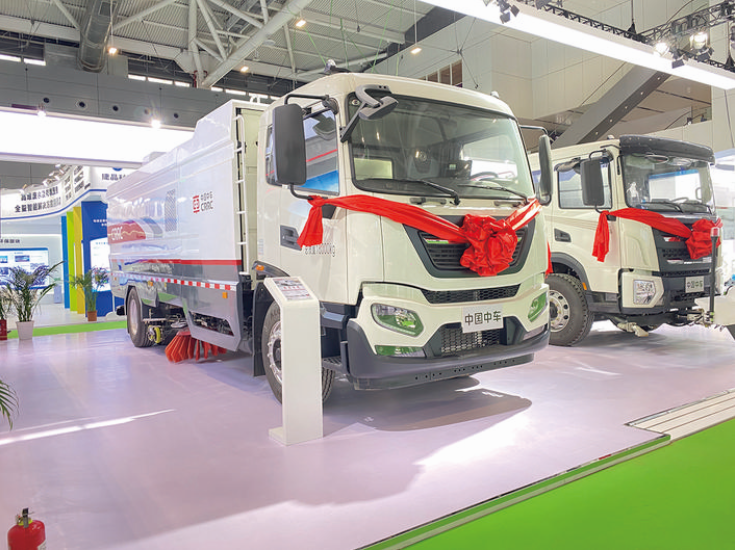 中车电动研发的纯电动洗扫车。 企业供图